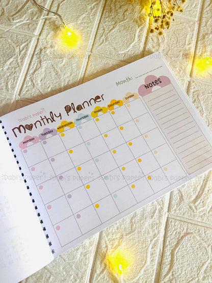Blooming Monthly Planner