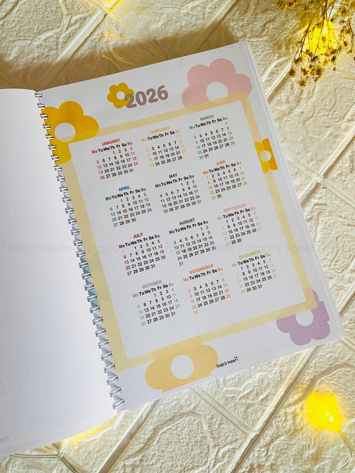 Blooming Year Planner